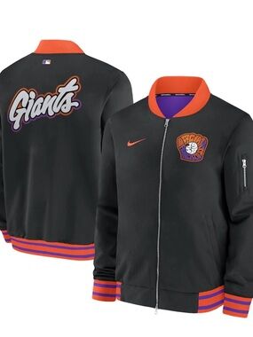 SF Giants 2025 Nike City Connect Authentic Collection Full-Zip Bomber Jacket